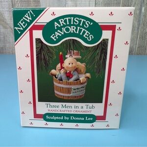 Hallmark 1987 Three Men In A Tub Handcrafted Ornament Artists’ Favorites